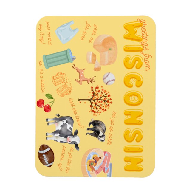 Flexible Magnet Wisconsin (Vertical)