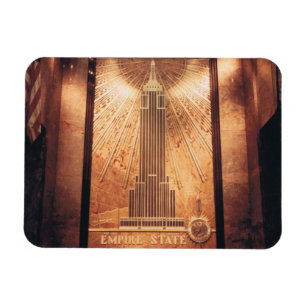 Flexible Magnet with Empire State Building Plaque Photo