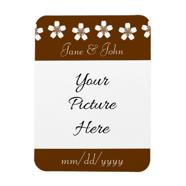 Flexible Magnifique Sakura au Chocolat Magnet de rappel (Vertical)