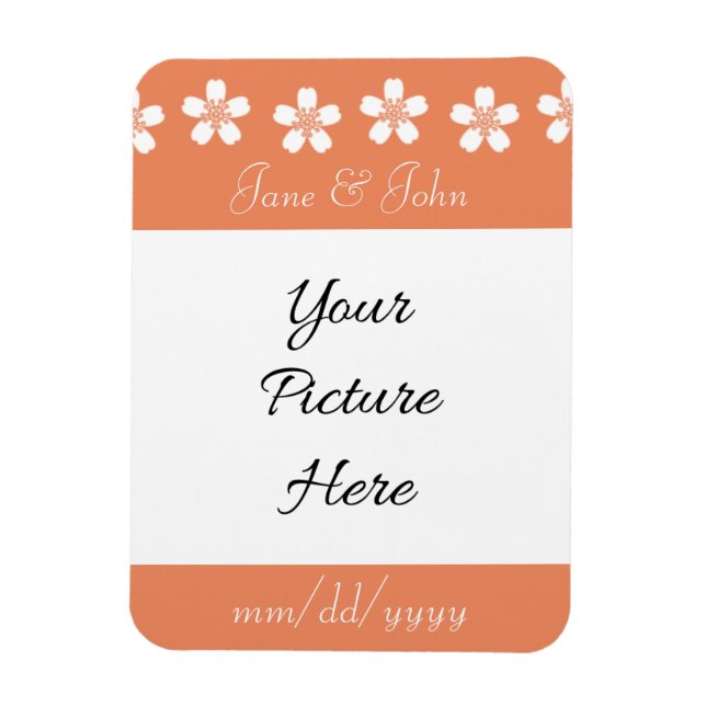 Flexible Magnifique Sakura en Corail Magnet de rappel de da (Vertical)