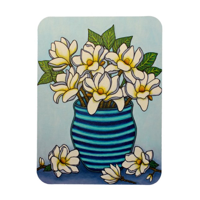 Flexible Magnolia Grandiflora Magnet par Lisa Lorenz (Vertical)