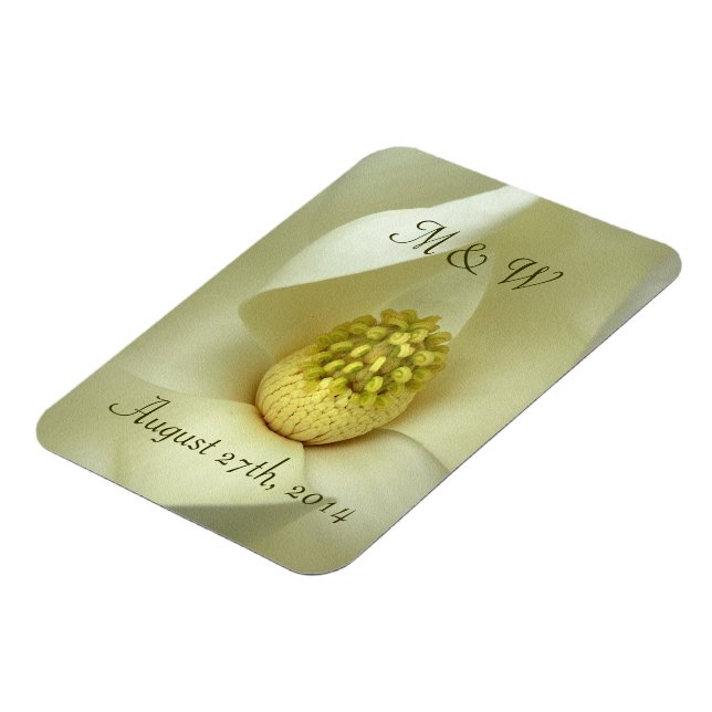 Flexible Magnolia Sud Mariage Favor Magnet (Côté Gauche)