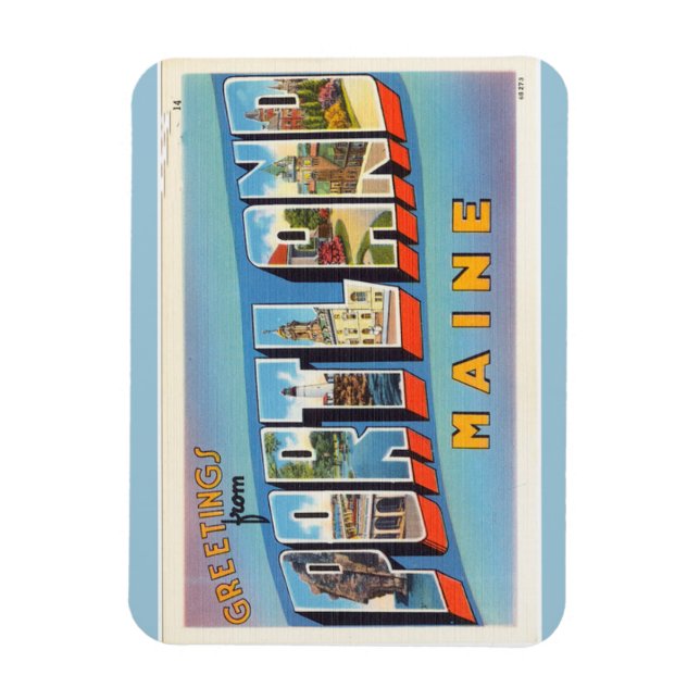 Flexible Maine, Portland Magnet (Vertical)