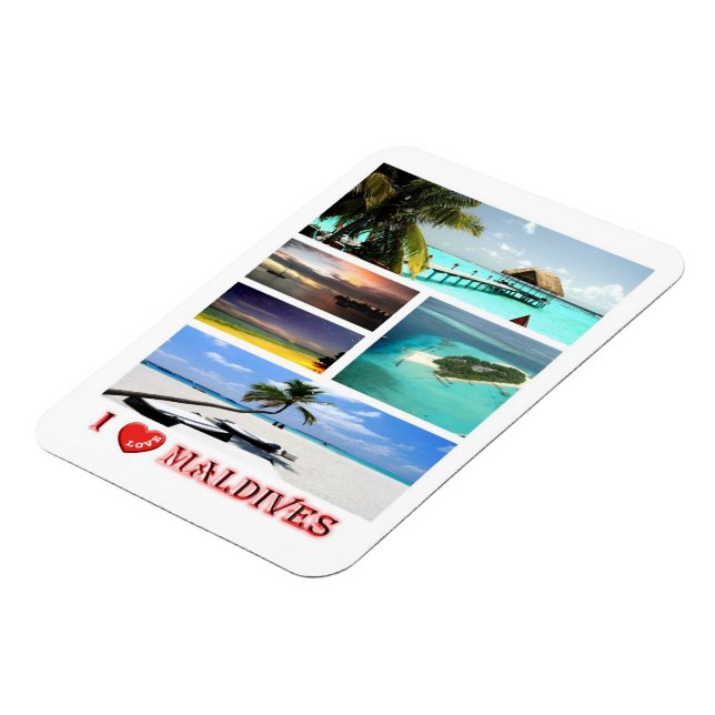 Flexible Maldives - I Love - Magnet (Côté Gauche)