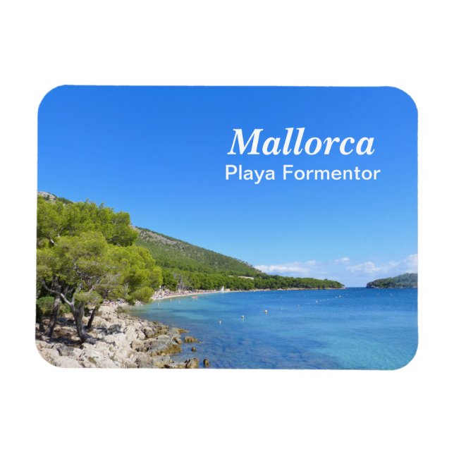 Flexible Mallorca, Playa Formentor - Magnet souvenir (Horizontal)