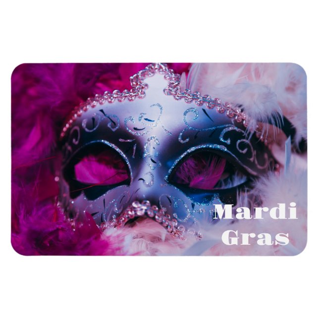 Flexible Mardi Gras Magnet (Horizontal)