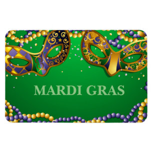 Flexible Mardi Gras Magnet