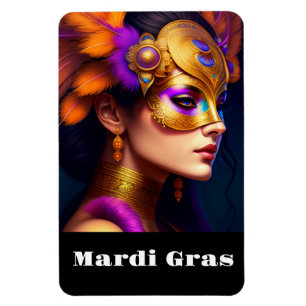 Flexible Mardi Gras Magnet
