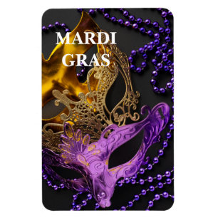 Flexible Mardi Gras Magnet