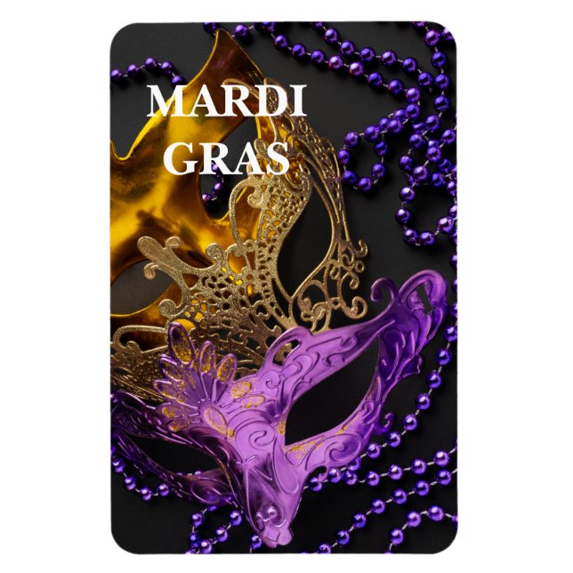 Flexible Mardi Gras Magnet (Vertical)