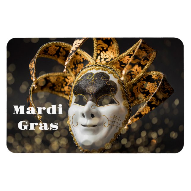 Flexible Mardi Gras Magnet (Horizontal)