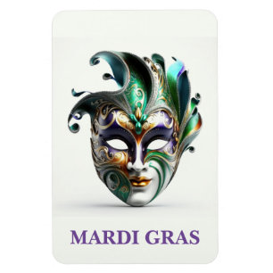Flexible Mardi Gras Magnet