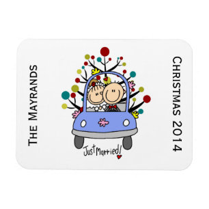 Flexible Mariage Couple Personnalisé Vacances Flexi Magnet