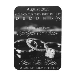 Flexible Mariage Personnalisé Enregistrer Le Magnet Calendr