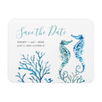 Mariage sur la plage Magnet Réservez la date
