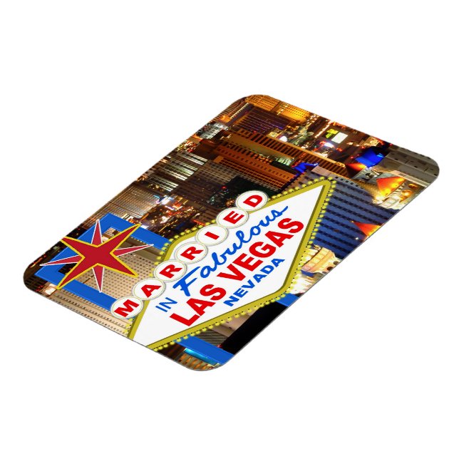 Flexible Marié à Vegas Refridgerator Magnet (Côté Gauche)