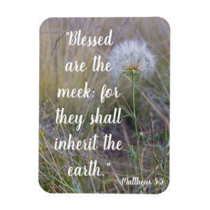 Flexible Matthew 5:5 magnet
