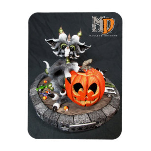 Flexible MD Halloween Dragon 3" x 4" Magnet photo