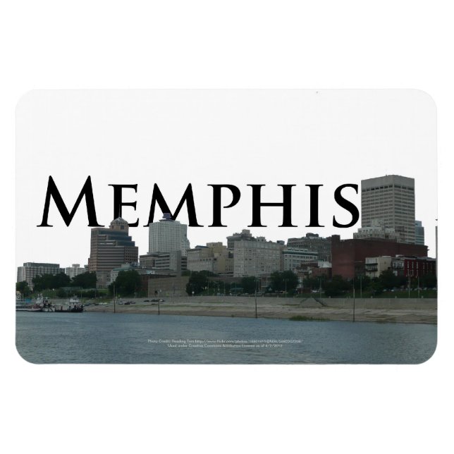 Flexible Memphis Skyline avec Memphis dans le Sky Magnet (Horizontal)