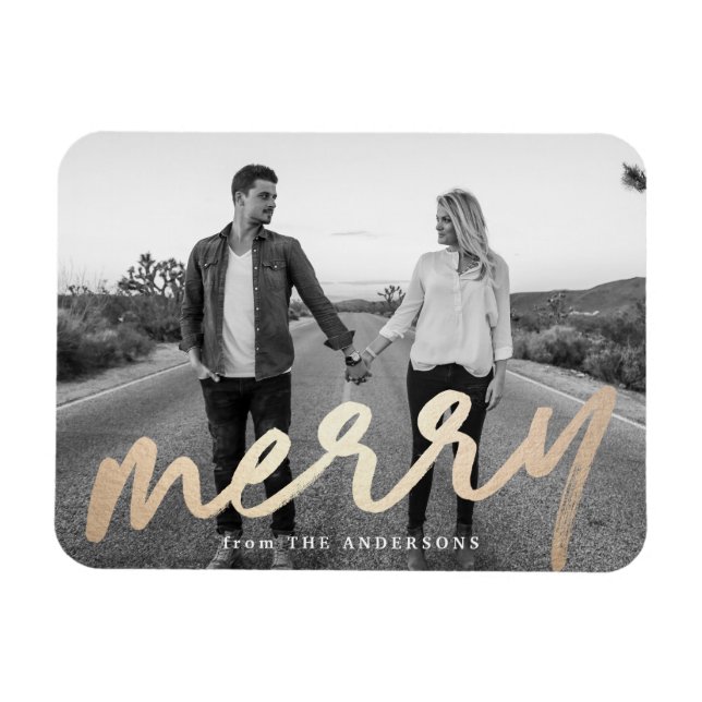 Flexible Merry Luxe | Magnet photo de vacances (Horizontal)