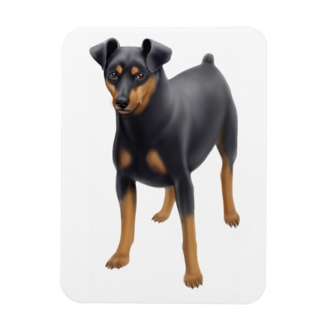 Flexible Miniature Pinscher Miniature Pin Premium Magnet (Vertical)