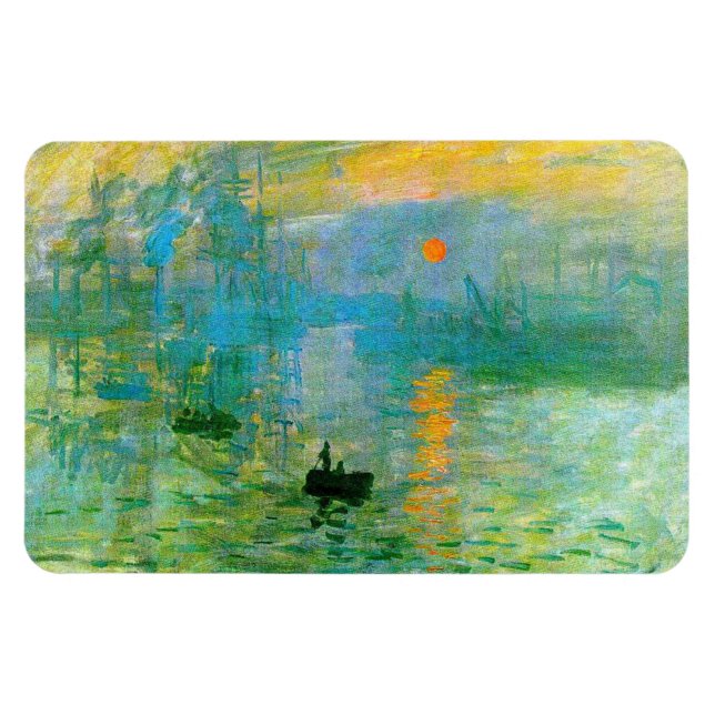 Flexible Monet Impressionnisme Sunrise Magnet (Horizontal)