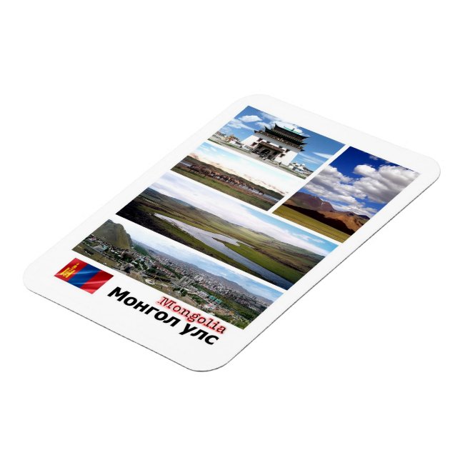 Flexible Mongolie - Mosaïque - Magnet (Côté Gauche)