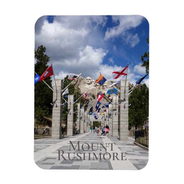 Flexible Mont Rushmore Magnet du Dakota du Sud (Vertical)