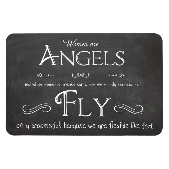 Flexible Mots À Vivre - Les Femmes Sont Des Anges Magnet (Horizontal)