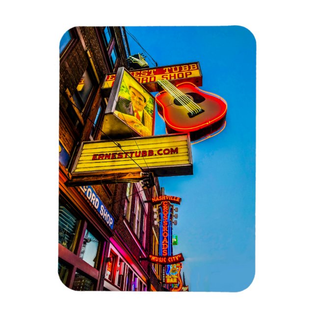 Flexible Nashville Lower Broadway Magnet (Vertical)