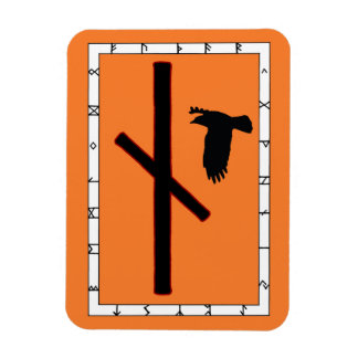 Flexible Naudhiz Viking Rune Magnet - Surmonter!