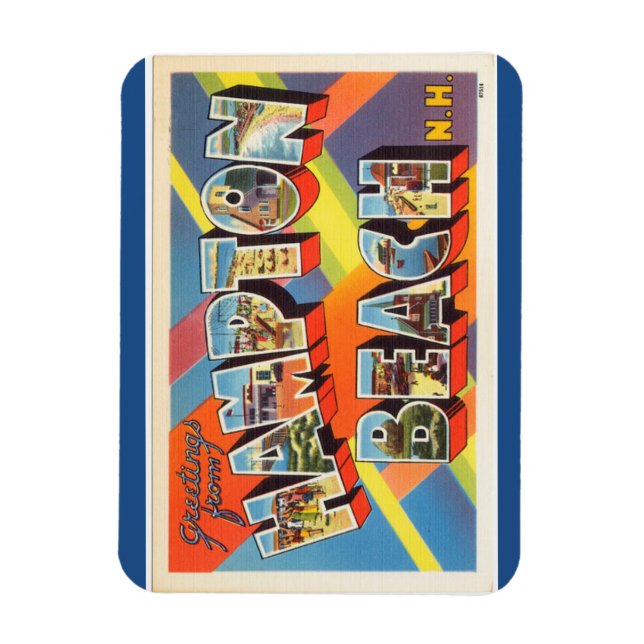 Flexible New Hampshire, Hampton Beach Magnet (Vertical)