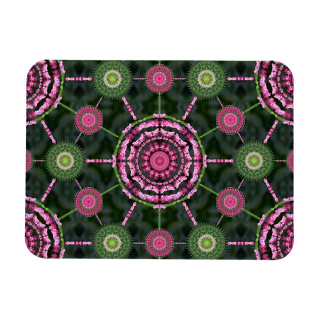 Flexible Noël Cactus Mandala Array Magnet de Noël (Horizontal)