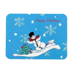 Flexible Noël Snowman Holiday Flex Magnet