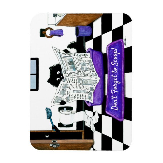 Flexible N'oubliez pas de coller Cat Magnet par Bihrle (Vertical)