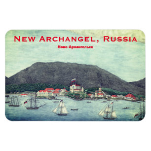 Flexible Nouveau Archange, Russie (Sitka) Peinture Magnet