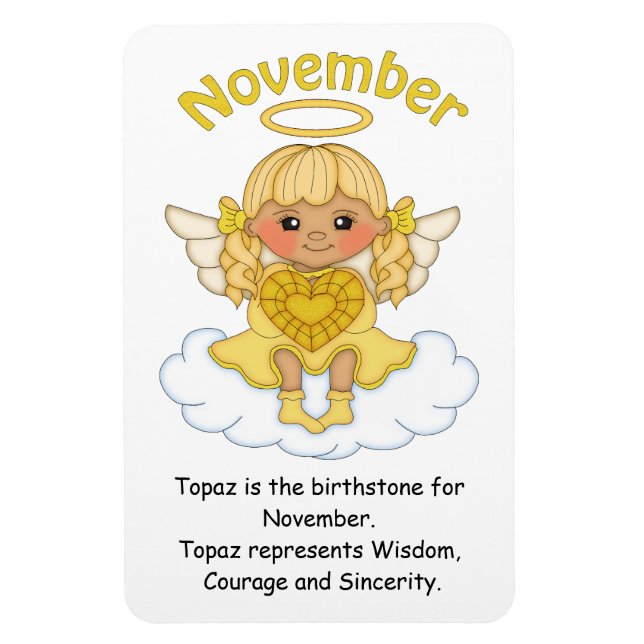 Flexible Novembre Ange Ange Blonde Premium Magnet (Vertical)