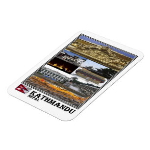 Flexible NP Népal - Katmandou - Mosaïque - Magnet