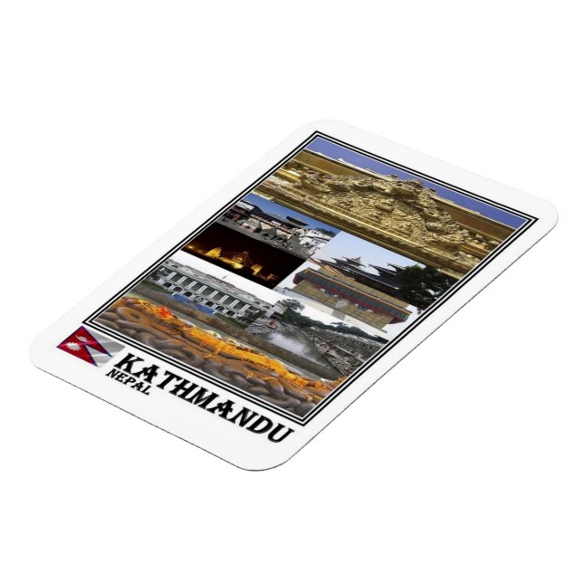 Flexible NP Népal - Katmandou - Mosaïque - Magnet (Côté Gauche)