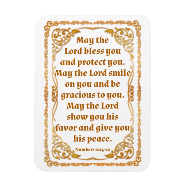 Flexible Numéros 6:24-26 Magnet (Vertical)