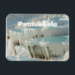 Flexible Pamukkale Turquie Magnet<br><div class="desc">Photographie des cascades de calcaire formées par des sources chaudes à Pamukkale,  Turquie.</div>