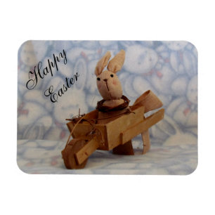 Flexible Panier de lapin vintage Magnet de Pâques