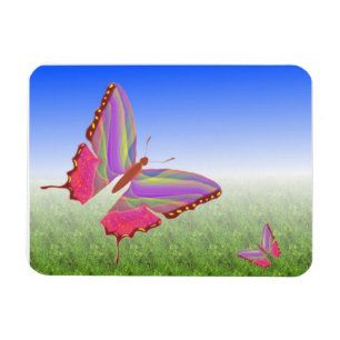 Flexible Papillons Abstraits Magnet Premium