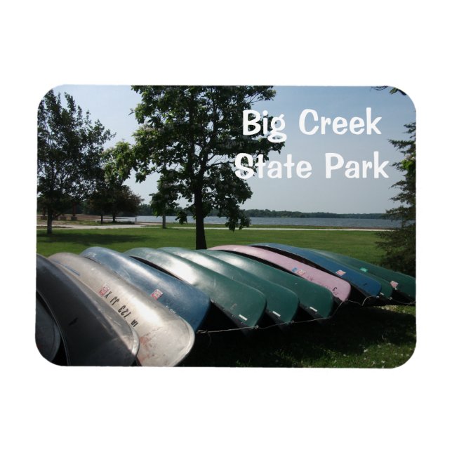 Flexible Parc d'état de Big Creek, Iowa Magnet (Horizontal)