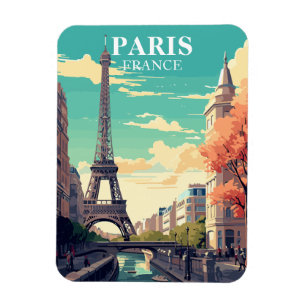 Flexible Paris France Tour Eiffel Voyage Souvenir Magnet
