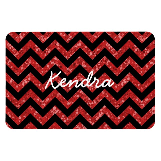 Flexible Parties scintillant Chevron Look Premium Magnet (Horizontal)