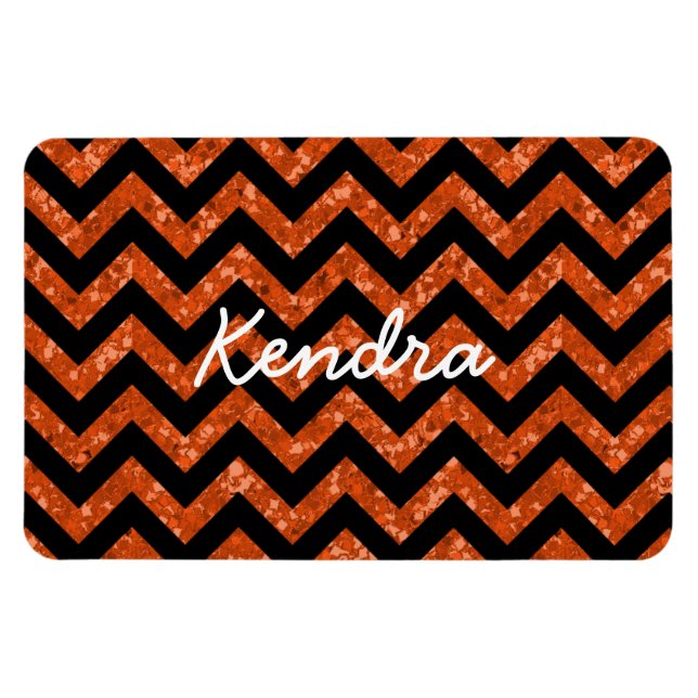 Flexible Parties scintillant Chevron Look Premium Magnet (Horizontal)