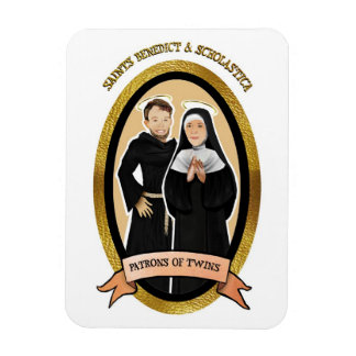 Flexible Patron Saints des jumeaux Icon Magnet