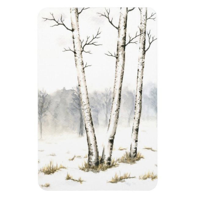 Flexible Paysage d'hiver Flexi Magnet (Vertical)