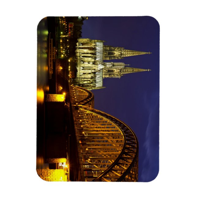 Flexible Paysage urbain de Cologne Flexi Magnet (Vertical)